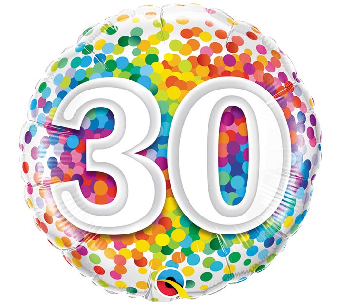 30 Rainbow Confetti