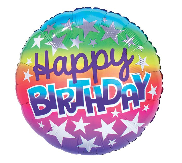 Happy Birthday Rainbow Stars