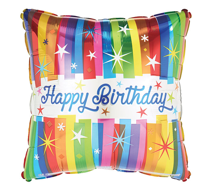 Happy Birthday Bold Stripes