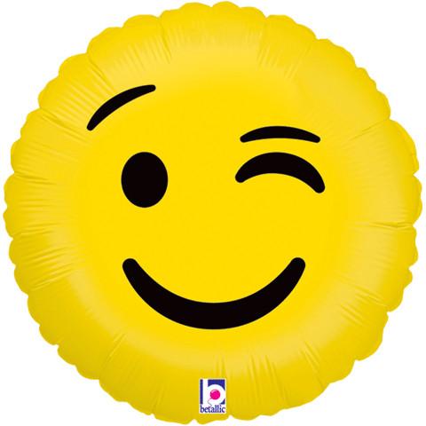 Wink Emoji Balloon
