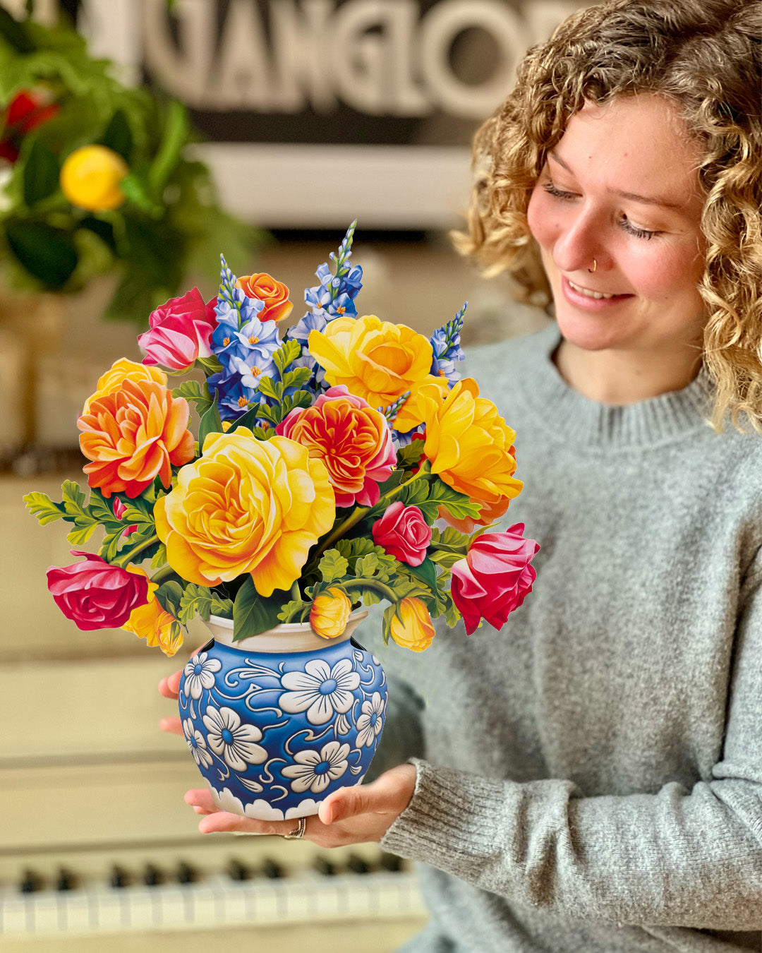 Pop-Up 3D Floral Greeting Cards