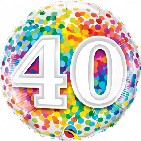 40 Rainbow Confetti