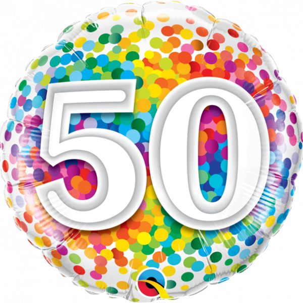 50 Rainbow Confetti