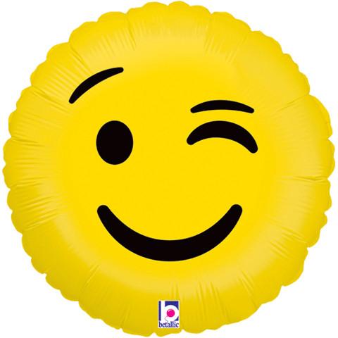 Wink Emoji Balloon